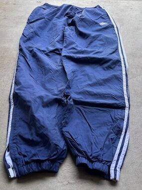 Vintage Y2K Adidas Blue Baggy Track Pants